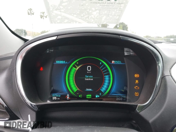 2016 Chevrolet Volt Premier with VIN 1G1RD6S51GU116956, listed as a IAAI auction lot 41841956 with 66,864 mi miles. Bid and sale history available at carsss.com. Image 7.