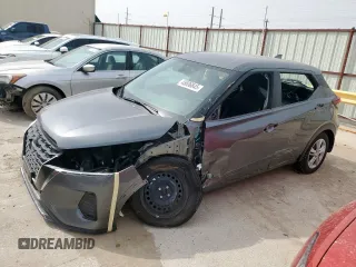 2024 Nissan Kicks S with VIN 3N1CP5BV2RL537969, listed as a Copart auction lot 45606845 with 10,257 mi miles and Salvage Title. Bid and sale history available at carsss.com. Image 1.
