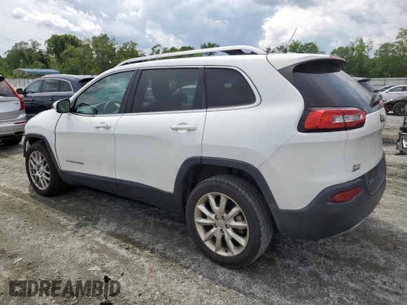 2014 Jeep Cherokee Limited with VIN 1C4PJLDB1EW301647, listed as a Copart auction lot 56169585 with 140,784 mi miles and Salvage title. Bid and sale history available at DreamBid. Image 2.