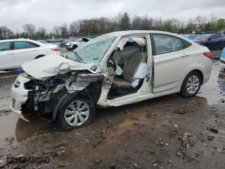 2016 Hyundai Accent SE with VIN KMHCT4AE6GU003909, listed as a Copart auction lot 52086775 with 0 mi miles and Salvage Title. Bid and sale history available at carsss.com. Image 1.