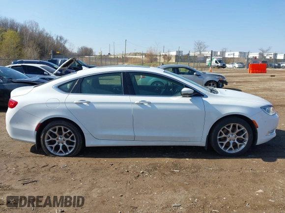 2015 Chrysler 200 C with VIN 1C3CCCEG7FN530381, listed as a IAAI auction lot 42023729 with 173,967 mi miles. Bid and sale history available at carsss.com. Image 13.
