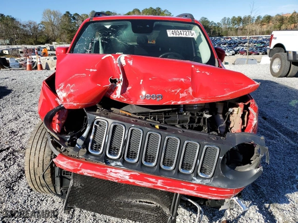 2016 Jeep Renegade Latitude with VIN ZACCJABT5GPD26422, listed as a Copart auction lot 49347275 with 112,502 mi miles and Salvage Title. Bid and sale history available at carsss.com. Image 5.