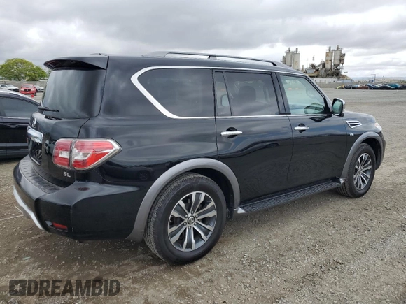 2018 Nissan Armada SL z VIN JN8AY2NC1JX502296, wystawiony jako Copart lot #53389055 z przebiegiem 129 237 mil mil oraz Czysty tytuł • Clean title. Historia ofert i sprzedaży dostępna na DreamBid. Obrazek 3.