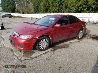 2006 Mazda 6 i with VIN 1YVFP80C065M60280, listed as a Copart auction lot 83695694 with 177,580 mi miles and Salvage Title. Bid and sale history available at carsss.com. Image 1.