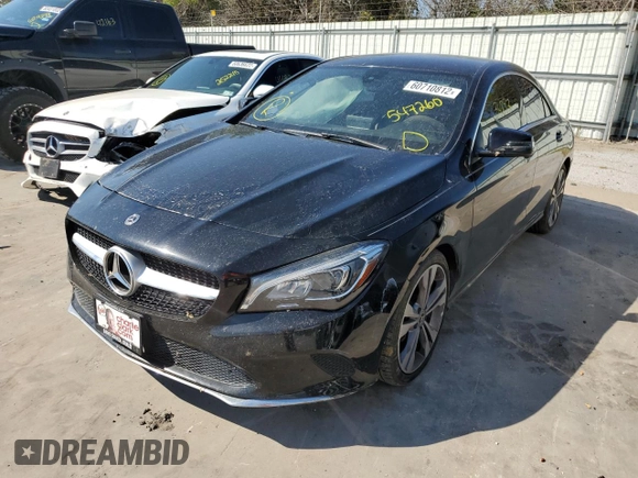 2018 Mercedes-Benz CLA with VIN WDDSJ4EB6JN547260, listed as a Copart auction lot 60710812 with 34,897 mi miles. Bid and sale history available at carsss.com. Image 2.