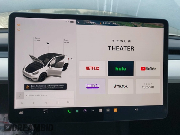 2021 Tesla Model Y Performance z VIN 5YJYGDEF2MF133739, wystawiony jako IAAI lot #41226429 z przebiegiem 58 502 mil mil oraz . Historia ofert i sprzedaży dostępna na DreamBid. Obrazek 18.