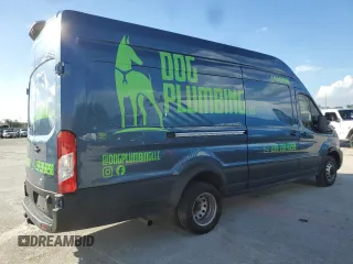 2024 Ford Transit Cargo with VIN 1FTRU8XG8RKA15196, listed as a Copart auction lot 84198984 with 12,267 mi miles and Salvage Title. Bid and sale history available at DreamBid. Image 3.
