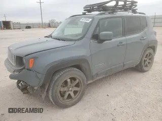 2018 Jeep Renegade Latitude z VIN ZACCJABH4JPH33439, wystawiony jako Copart lot #48792455 z przebiegiem 37 992 mil mil oraz Szkoda całkowita • Salvage title. Historia ofert i sprzedaży dostępna na DreamBid. Obrazek 1.