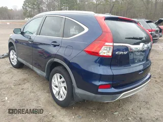 2015 Honda CR-V EX-L with VIN 2HKRM3H70FH554648, listed as a IAAI auction lot 41729035 with 101,368 mi miles. Bid and sale history available at carsss.com. Image 3.