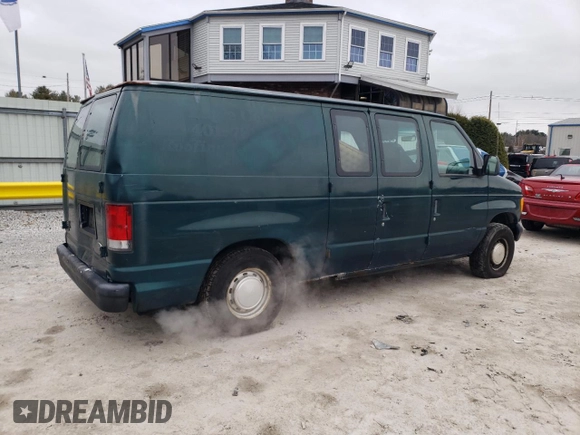 1999 Ford Econoline Cargo with VIN 1FTRE1424XHB64812, listed as a Copart auction lot 85494344 with 197,032 mi miles and Non Repairable. Bid and sale history available at carsss.com. Image 3.
