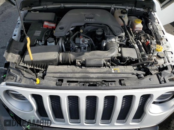 2020 Jeep Wrangler Unlimited Sahara with VIN 1C4HJXEG3LW243396, listed as a Copart auction lot 58709415 with 28,725 mi miles and Salvage title. Bid and sale history available at DreamBid. Image 12.