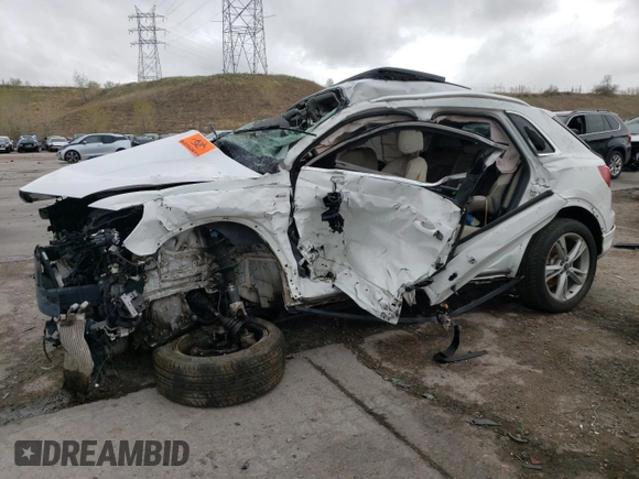 2022 Audi Q3 S line Premium Plus with VIN WA1EECF32N1030039, listed as a Copart auction lot 54728825 with Not provided miles and Salvage title. Bid and sale history available at DreamBid. Image 1.