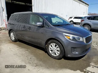 2017 Kia Sedona LX with VIN KNDMB5C17H6328134, listed as a Copart auction lot 49060775 with 145,592 mi miles and Salvage Title. Bid and sale history available at DreamBid. Image 4.