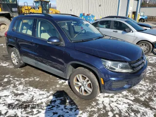 2016 Volkswagen Tiguan S with VIN WVGBV7AX9GW574405, listed as a Copart auction lot 45090275 with 74,974 mi miles and Salvage Title. Bid and sale history available at DreamBid. Image 4.