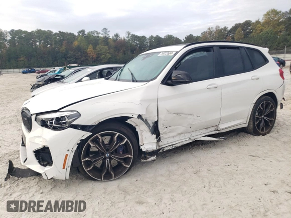 2021 BMW X3 M с VIN 5YMTS0C04M9G57284, выставлен на аукционе Copart как лот 79072684 с пробегом Не указан миль и Списание • Salvage title. История ставок и продаж доступна на DreamBid. Изображение 1.