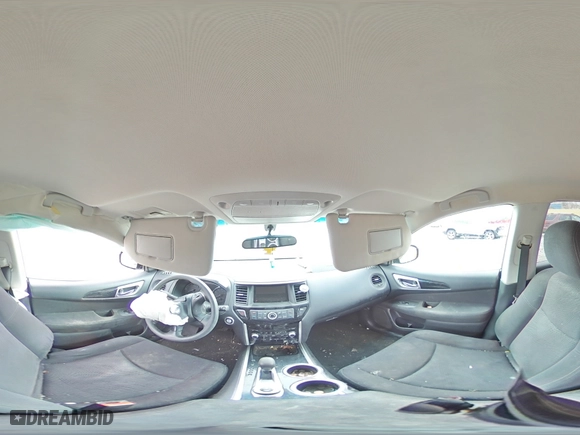 2015 Nissan Pathfinder Platinum with VIN 5N1AR2MMXFC640254, listed as a Copart auction lot 46470045 with 0 mi miles and Salvage Title. Bid and sale history available at carsss.com. Image 13.