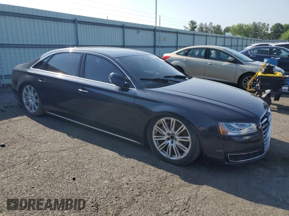 2015 Audi A8 4.0T с VIN WAU32AFDXFN035368, выставлен на аукционе Copart как лот 62078435 с пробегом Не указан миль и Чистый • Clean title. История ставок и продаж доступна на DreamBid. Изображение 4.