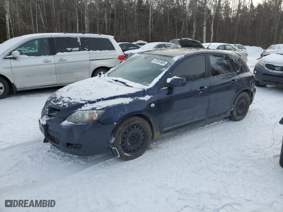 2009 Mazda Mazda3 s Touring with VIN JM1BK343791227332, listed as a Copart auction lot 87597685 with 277,839 mi miles and Salvage Title. Bid and sale history available at carsss.com. Image 1.