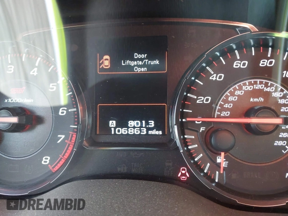 2020 Subaru WRX STI with VIN JF1VA2E63L9806965, listed as a IAAI auction lot 42342839 with 106,863 mi miles and . Bid and sale history available at DreamBid. Image 16.
