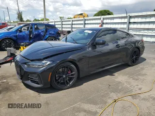 2022 BMW 4 Series 430i with VIN WBA53AP02NCJ83946, listed as a Copart auction lot 61433115 with 56,572 mi miles and Non repairable. Bid and sale history available at DreamBid. Image 1.