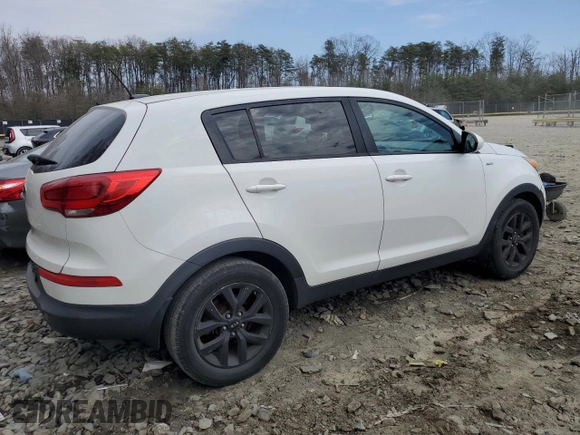 2015 Kia Sportage LX with VIN KNDPBCACXF7682520, listed as a Copart auction lot 51099855 with 202,655 mi miles and Salvage Title. Bid and sale history available at carsss.com. Image 3.