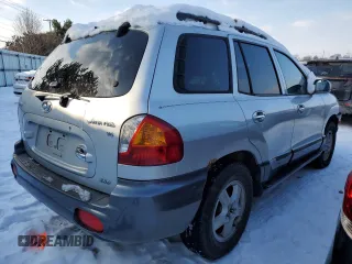 2003 Hyundai Santa Fe GLS with VIN KM8SC73D23U449633, listed as a Copart auction lot 88861775 with 181,299 mi miles and Salvage Title. Bid and sale history available at carsss.com. Image 3.