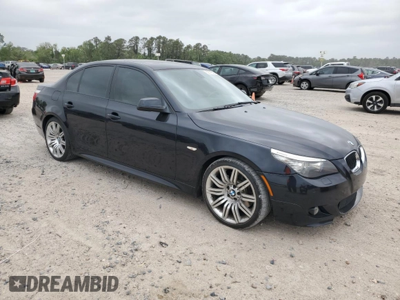 2010 BMW 5 Series 550i with VIN WBANW5C50ACT57345, listed as a Copart auction lot 52147555 with 118,863 mi miles and Clean Title. Bid and sale history available at DreamBid. Image 4.