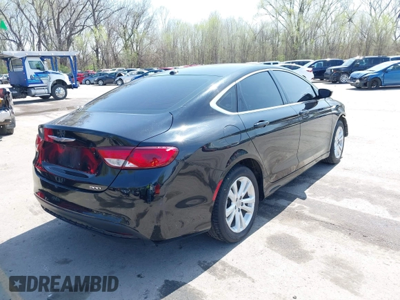 2015 Chrysler 200 Limited with VIN 1C3CCCAB6FN598486, listed as a IAAI auction lot 41910182 with 193,369 mi miles and . Bid and sale history available at DreamBid. Image 4.