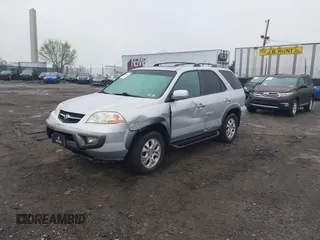2003 Acura MDX Touring Pkg w/Navigation System with VIN 2HNYD18863H525646, listed as a IAAI auction lot 41951543 with 167,289 mi miles. Bid and sale history available at carsss.com. Image 2.