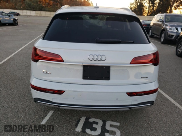 2021 Audi Q5 Premium with VIN WA1AAAFY7M2023249, listed as a Copart auction lot 68838052 with 0 mi miles. Bid and sale history available at carsss.com. Image 6.