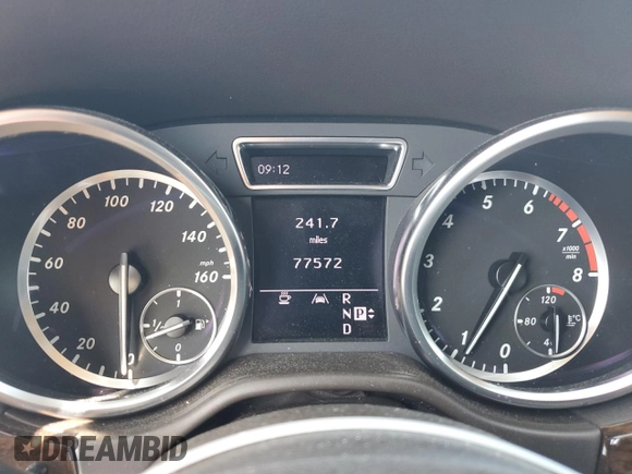 2012 Mercedes-Benz M 350 with VIN 4JGDA5HB5CA096848, listed as a Copart auction lot 58892565 with 77,572 mi miles and Salvage title. Bid and sale history available at DreamBid. Image 9.
