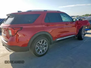 2025 Ford Explorer Platinum with VIN 1FMWK8HC2SGB58993, listed as a Copart auction lot 58005875 with 4,917 mi miles and Salvage title. Bid and sale history available at DreamBid. Image 3.