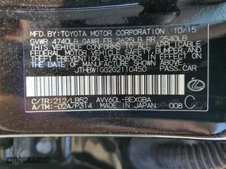 2016 Lexus ES 300h Hybrid with VIN JTHBW1GG2G2110450, listed as a Copart auction lot 67558423 with 70,525 mi miles. Bid and sale history available at carsss.com. Image 12.