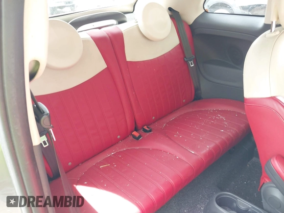 2012 FIAT 500 Lounge with VIN 3C3CFFER6CT142001, listed as a IAAI auction lot 42309609 with 56,367 mi miles and . Bid and sale history available at DreamBid. Image 8.