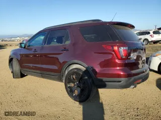 2019 Ford Explorer Sport with VIN 1FM5K8GT0KGB40554, listed as a Copart auction lot 89296575 with 58,274 mi miles and Salvage Title. Bid and sale history available at carsss.com. Image 2.