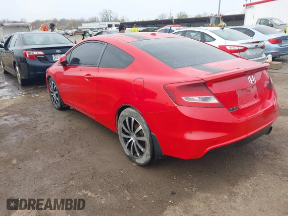 2012 Honda Civic Cpe Si with VIN 2HGFG4A51CH709383, listed as a IAAI auction lot 42005780 with 196,958 mi miles. Bid and sale history available at carsss.com. Image 3.