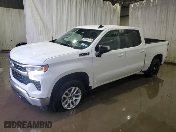 2023 Chevrolet Silverado 1500 LT with VIN 3GCUDDED7PG327638, listed as a Copart auction lot 89069155 with 28,781 mi miles and Salvage Title. Bid and sale history available at carsss.com. Image 1.