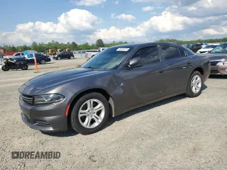 2015 Dodge Charger SE with VIN 2C3CDXBG5FH813332, listed as a Copart auction lot 55855575 with 186,353 mi miles and Clean Title. Bid and sale history available at carsss.com. Image 1.