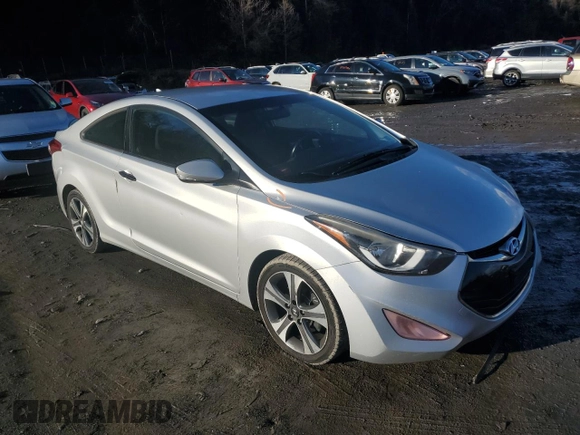 2014 Hyundai Elantra Coupe with VIN KMHDH6AH2EU025169, listed as a Copart auction lot 82204554 with 68,301 mi miles and Salvage Title. Bid and sale history available at carsss.com. Image 4.