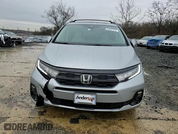 2025 Honda Odyssey EX-L with VIN 5FNRL6H66SB019828, listed as a Copart auction lot 84007874 with 1,425 mi miles and Salvage Title. Bid and sale history available at carsss.com. Image 12.