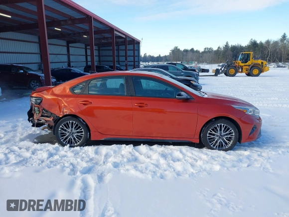 2023 Kia Forte GT-Line with VIN 3KPF54AD5PE528042, listed as a IAAI auction lot 41146498 with 45,669 mi miles. Bid and sale history available at carsss.com. Image 13.