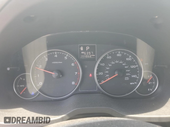 2013 Subaru Legacy Premium with VIN 4S3BMBC67D3044042, listed as a Copart auction lot 63604715 with 144,868 mi miles and Clean title. Bid and sale history available at DreamBid. Image 9.