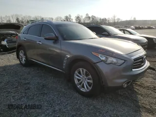 2013 Infiniti FX with VIN JN8CS1MU7DM142343, listed as a Copart auction lot 49044635 with 182,106 mi miles and Salvage Title. Bid and sale history available at carsss.com. Image 4.