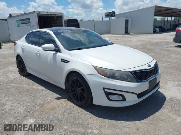 2015 Kia Optima EX with VIN 5XXGN4A77FG369058, listed as a IAAI auction lot 42621804 with 183,635 mi miles and . Bid and sale history available at DreamBid. Image 1.