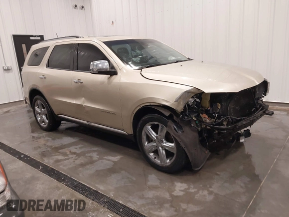 2011 Dodge Durango Citadel with VIN 1D4RE5GG7BC695817, listed as a IAAI auction lot 41596051 with 196,661 mi miles. Bid and sale history available at carsss.com. Image 1.