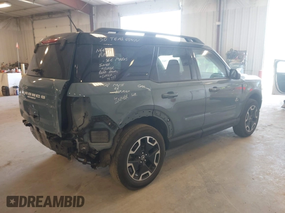 2023 Ford Bronco Sport Outer Banks with VIN 3FMCR9C62PRD86434, listed as a IAAI auction lot 42120508 with 40,568 mi miles and . Bid and sale history available at DreamBid. Image 4.