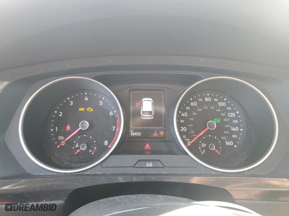 2019 Volkswagen Tiguan S with VIN 3VV0B7AX7KM037000, listed as a Copart auction lot 50334325 with 38,432 mi miles and Salvage Title. Bid and sale history available at carsss.com. Image 9.