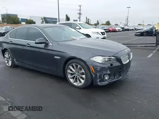 2014 BMW 5 Series 528i with VIN WBA5A5C5XED503460, listed as a IAAI auction lot 41625527 with 115,295 mi miles. Bid and sale history available at carsss.com. Image 1.