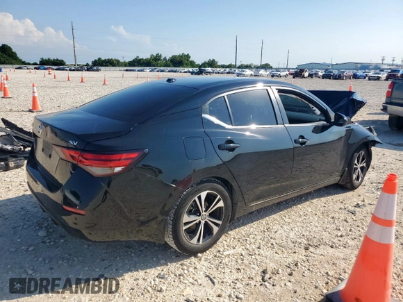 2021 Nissan Sentra SV with VIN 3N1AB8CV6MY329286, listed as a Copart auction lot 60121775 with Not provided miles and Salvage title. Bid and sale history available at DreamBid. Image 3.