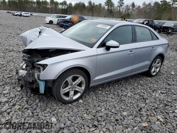 2017 Audi A3 Sedan Premium with VIN WAUB8GFF4H1015786, listed as a Copart auction lot 51409564 with 97,117 mi miles and Salvage Title. Bid and sale history available at carsss.com. Image 1.